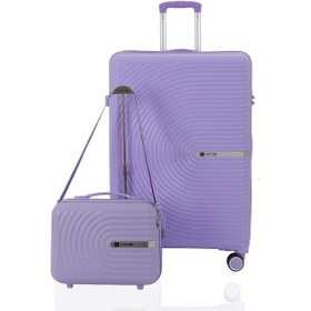 Resim Mçs Polipropilen 2li Valiz Seti Büyük & Makyaj V374 S24sy1000076-set 00025 Lila 