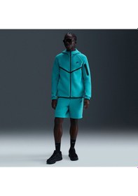 Resim Nike Tech Fleece Fz Windrunner Hoodie Erkek Mavi Sweatshirt-hv0949-345-tanemsport Mavi 