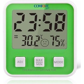 Resim Medikaltec Comfort Plus Dm-658 Yeşil Isı Nem Ölçer 