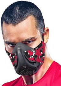 Resim Sparthos Eğitim Maskesi - Yüksek İrtifaları Simüle Edin - Kırmızı Kamuflaj 