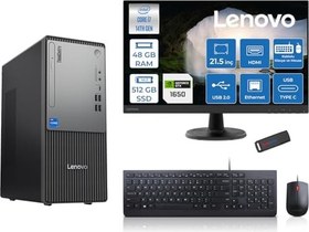 Resim Lenovo Thinkcentre Neo 50T Gen5 Intel Core I7 14700 48GB Ddr5 512GB SSD 21.5 Inç Monitör Freedos Nvidia GTX1650 4gb Masaüstü Bilgisayar 16502112UAS0GL00F17 + Zetta Flash Bellek 