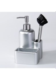 Resim Leonis Fırçalı Sıvılı Süngerlik Gümüş 