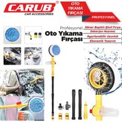 Resim Carub Döner Başlıklı Oto Yıkama Fırçası Mop Porfesyonel Mikrofibe 