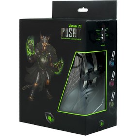 Resim MONSTER PUSAT VIRTUAL 7.1 RGB TİTREŞİMLİ GAMING HEADSET KULAKLIK 