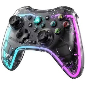 Resim MEGAMUS Joystick PC PS3 PS4 Uyumlu 8 Renkli Oyun Kolu Gyro Eksenli Turbo Çift Titreşimli 