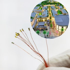 Resim 10 adet 1206 LED Işık Yayan Diyotlar Önceden Bağlı 0.12mm Bakır Telli - DIY Model Yapımı, Dioramalar, Minyatür Sahne - Hobi Tutkunları & El Sanatçıları için Parlak ve Enerji Verimli Aydınlatma Parçaları, DIY Model Aydınlatması, Parlayan Model Bileşenleri, Esnek Tel Uçları, Diorama Aksesuarları, Kompakt Bileşenler, Hassas Bileşenler, Elektronik Tamirciler 