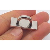 Resim angel çanta aksesuar Gümüş Renk 3x1.2 Cm Köprü Aparatı 