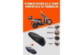 Resim PROOFMOTO KYMCO PEOPLES S 200i Konfor Sele ve Yağmurluk Kılıf 