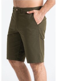 Resim Ege Gabardin Erkek Şort Haki Hk-Haki 