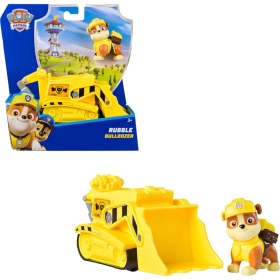 Resim Paw Patrol, Rubble Oyun Figürlü Inşaat Aracı (Sürdürülebilir Temel Araç/ana Araç), 3 Yaşından Büyük Çocuklar Için Oyuncak 