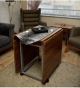 Resim Leylekmobilya Katlanır 10 Kişilik Montajı Yapılmış Ahşap Yemek Masası 