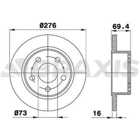 Resim ARKA FREN DISK AYNASI IVECO DAILY 99 2.3TD 2.8TD BRAXIS AE0392 OEM 