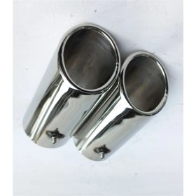 Resim Egzozcum 60 Mm. Passat Jetta Uyumlu Tekli Somunlu Paslanmaz Krom Egzoz Eksoz Ucu 1 Adet 