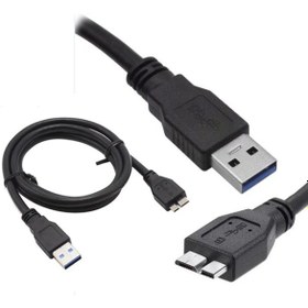 Resim Micro Usb 3.0 Kablo Hdd Harddisk Yüksek Hız Şarj Data Kablosu 1M 