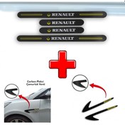 Resim Renault Symbol Orta Uyumlu Carbon Kapı Eşiği + Çamurluk Venti (552312666) 