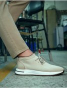 Resim Cabani Triko Bej Bağcıklı Erkek Spor Ayakkabı Bej 