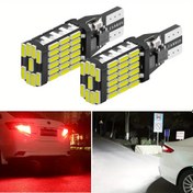 Resim 2 adet KIEND LED Sinyal Lambası Ampul, T15 W16W 921 912 T16 902, Süper Parlak 45 SMD 4014, 12V, Beyaz, Araba Geri Yedek Lambası, Park Lambası, Motorlu Taşıt, Pilsiz 