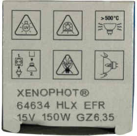 Resim Osram 64634 15V 150W Hlx Efr Gz6,35 Duylu Slit Çanak Ampul (2 Adet) 