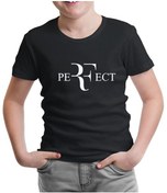 Resim Roger Federer - Perfect Siyah Çocuk Tshirt 