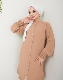 Resim YILMAZBARMAZ Kadın Ayrobin Nervürlü Maxi Boy Tunik 