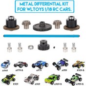 Resim Teltree Wltoys A949/a959/a979 Vb. Rc Araçları İçin Metal Diferansiyel Seti - 38t+17t Dişliler, Vites Ve Mekanik Parçalar İle Yüksek Performans 