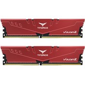 Resim T-Force Vulcan Z Red TLZRD416G3200HC16FDC01 16 GB(2x8 GB) 3200 MHz CL16 DDR4 Gaming RAM Team