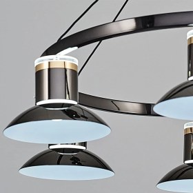 Resim Özcan Aydınlatma 3127-6A Foola 6'lı Sarkıt Kumandalı Platin 