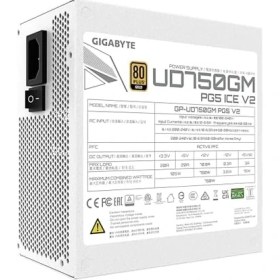 Resim Gigabyte GP-UD750GM Pg5 V2 Ice 750W 80+ Pcıe 5.1 - Atx 3.1 Full Modüler Beyaz Power 