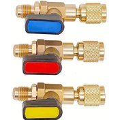 Resim Topshop1 Klima Hvac Ac Otomotiv Servis Aracı Soğutucu Top Valfi 1 4 Sae R134a Servis Kiti Set1 3 