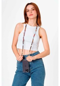 Resim Hippi Caramel El Örgüsü Telefon Ve Çanta Askısı - 110 Cm 