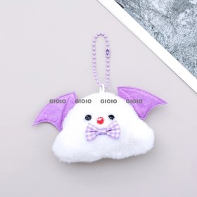 Resim Silver1 Sevimli Peluş Küçük Kolye Diy Takı Aksesuarları Broş Sırt Çantası Çekicilik Peluş Anahtarlık (Yurt Dışından) 