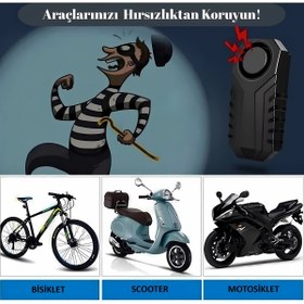 Resim HPYTECH Bisiklet Motosiklet Alarm Cihazı Uzaktan Kumandalı Hırsızlık Önleyici Sistem 