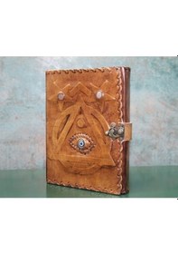 Resim Taşlı Deri Defter Model 1 