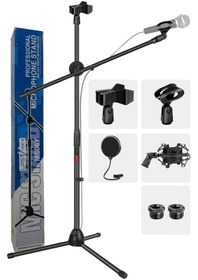 Resim Lastvoice Ms06PAK Mikrofon Standı Shock Mount Pop Filter Set 