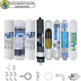 Resim Pemax Water Solutions Purefer Açık Kasa Çift Sedimentli Sertifikal 8'li Platinium Mebran Şeffaf 4'lü Mineral-B12Alkali-Detox 