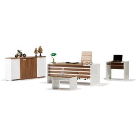 Resim Trio Ofis ve Büro Yönetici Makam Sehpası 