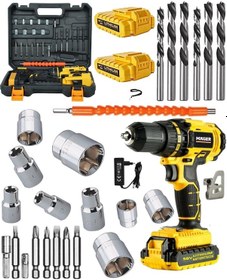 Resim Mager MGR1058DRB Germany Thechnology Darbeli Çift Akülü 24 Parça Vidalama Matkap 