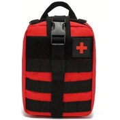 Resim Chuangyinshop Kırmızı Molle Taktik Sırt Çantası Ayrılabilir İlk Yardım Çantası Kampçılık Yürüyüş Kırmızı 