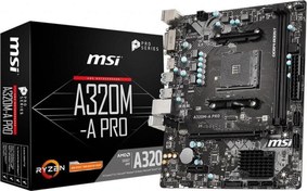 Resim A320M-A PRO DDR4 SATA3 HDMI DVI PCIe 16X v3.0 AM4 mATX MSI