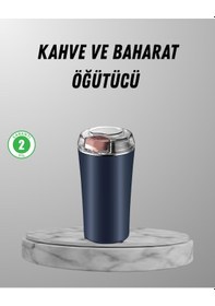 Resim Elektrikli Kahve Ve Baharat Öğütücü Güçlü Motor, Paslanmaz Çeli Renkli 
