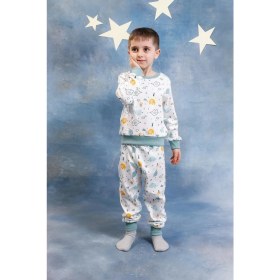 Resim Perendi Erkek Çocuk %100 Pamuk Pijama Takımı 