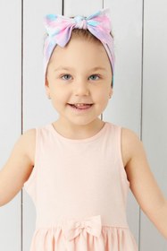 Resim Babygiz El Yapımı Yumuşak Fiyonk Bağlamalı Doğal Pamuklu Penye Bebek Çocuk Kız Bandana Best Of Serisi 