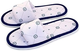 Resim Erkek Gri Marine Desenli Yumuşak Tabanlı Ev Terlik 