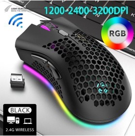 Resim Genel Markalar 2.4g Kablosuz Wireless Sessiz Şarj Edilebilir Mause. Mini Ergonomik Led Aydınlatmalı . 