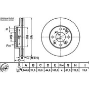 Resim MGA 50296 Fren Diski Ön Civic 91-01 Havalı 240Mm 