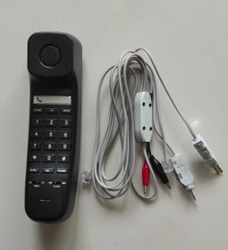 Resim KAREL Test Telefonu Siyah (Kesmeli Kesmesiz Test Kablolu) 