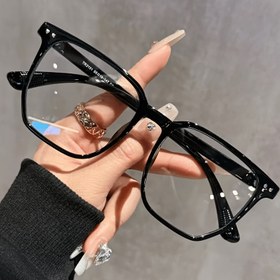 Resim Siberpunk Tarzı Tam Çerçeveli Gözlük - Bilgisayar Çerçevesi ve C Lens, Oval, Unisex Moda Aksesuarı, Şık Gözlükler, Kadın Gözlükleri, Erkek Gözlükleri 