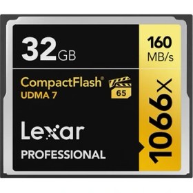 Resim Lexar 32GB Lexar® Professional 1066X Compactflash® Card, Up To 160MB/S Read 155MB/S Write 