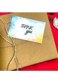 Resim E-ticaret Teşekkür Kartı Thank You Yazılı 5x8 Cm 100 Adet 