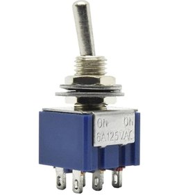 Resim Ayt Ic-144 On On Ø6mm Toggle Switch Buton 2 Kademeli 32mm Mts-202 